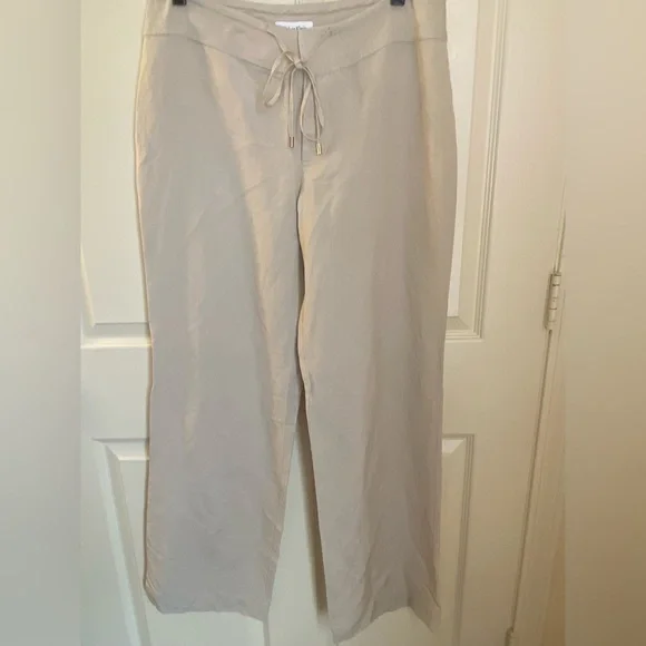 Calvin Klein Linen Pants SIZE 6 NWT - Picture 4 of 6